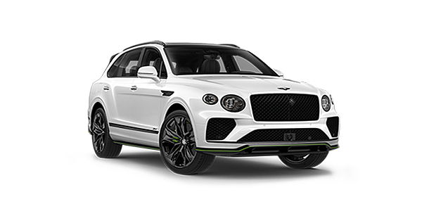 Bentley Lisboa Bentley Bentayga Speed SUV in Snow Quartz Pearlescent white paint